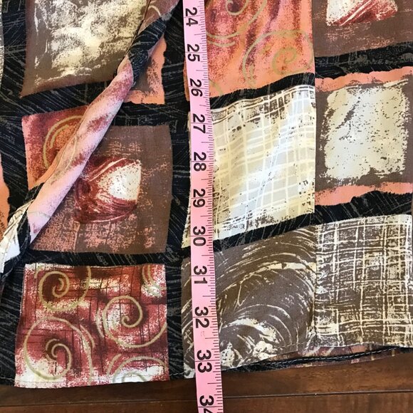 Principles Women's True Wrap Skirt Viscose Lagenlook Artsy Earthy Neutral Fall‎ - Picture 10 of 10